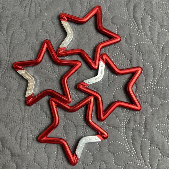 Motivational Aluminum Star Shape Carabiner Clip Spring Snap Hook Large, 2.8 Inch - Picture 6 of 6